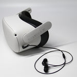 หูฟังแบบสอดหูพร้อมข้อศอกอลูมิเนียม สำหรับแว่น VR Meta Quest 2
