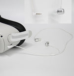 หูฟังแบบสอดหูพร้อมข้อศอกอลูมิเนียม สำหรับแว่น VR Meta Quest 2