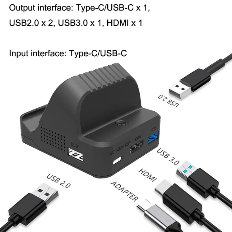 สำหรับ Nintendo Switch / Switch OLED SW300 ตัวแปลงสัญญาณวิดีโอ HDMI พร้อมพัดลมระบายความร้อน ฐานชาร์จพัดลมระบายความร้อน
