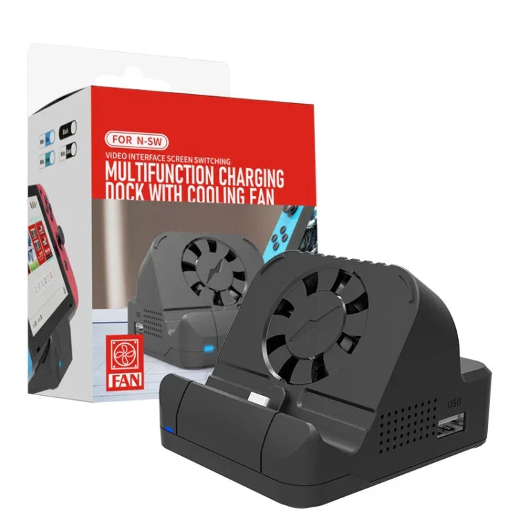 สำหรับ Nintendo Switch / Switch OLED SW300 ตัวแปลงสัญญาณวิดีโอ HDMI พร้อมพัดลมระบายความร้อน ฐานชาร์จพัดลมระบายความร้อน
