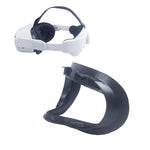 หน้ากากกันเหงื่อสำหรับดวงตาและที่ครอบอินเทอร์เฟซใบหน้าสำหรับแว่น Meta Quest 2 VR สีดำ