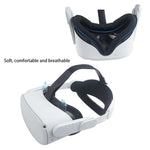 หน้ากากกันเหงื่อสำหรับดวงตาและที่ครอบอินเทอร์เฟซใบหน้าสำหรับแว่น Meta Quest 2 VR สีดำ
