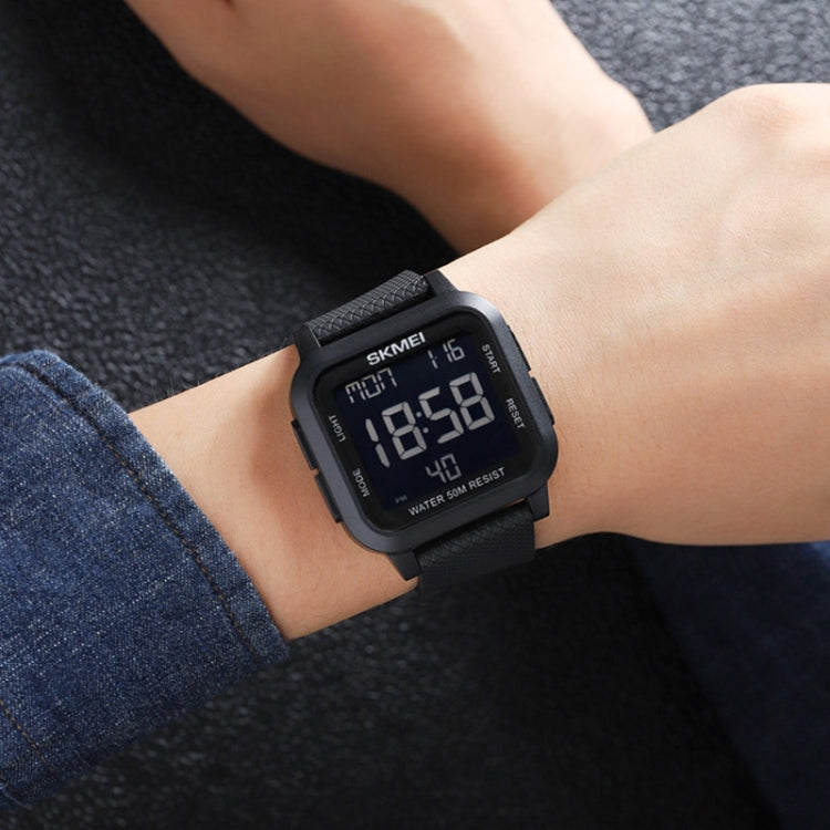 นาฬิกานักเรียนกันน้ำ SKMEI 1894 หน้าปัดสี่เหลี่ยม สปอร์ตเรียบง่ายมัลติฟังก์ชัน เรืองแสง รุ่น 1894