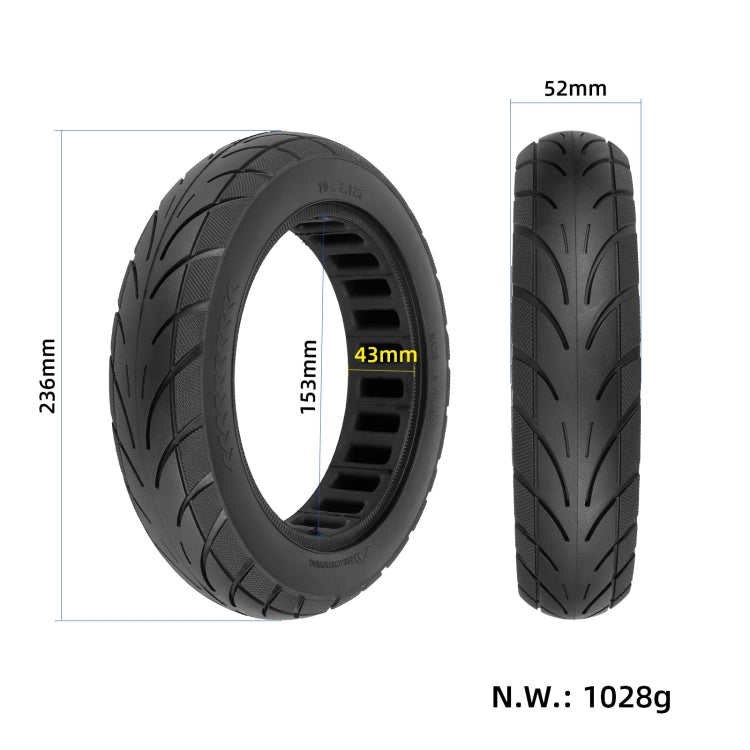 ยางตันขนาด 10x2.125 นิ้ว สำหรับ Ninebot Segway F20/F25/F30/F40 สกูตเตอร์ไฟฟ้า, 10x2.125 นิ้ว