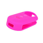 For Fiat 500 2pcs Folding 3 Button Remote Control Silicone Case