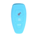 For Ford Focus/Mondeo 2pcs Folding Three-Button Key Protect Cover, Red, Pink, Orange, Yellow, Sky Blue, New Green, Purple, Black