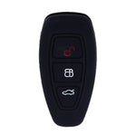 For Ford Focus/Mondeo 2pcs Folding Three-Button Key Protect Cover, Red, Pink, Orange, Yellow, Sky Blue, New Green, Purple, Black