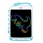 กระดานเขียน LCD ลายการ์ตูนไดโนเสาร์ ขนาด 10 นิ้ว สีสันสดใส กระดานวาดภาพสำหรับเด็ก, ขนาด 10 นิ้ว (สีฟ้าอ่อน)