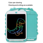 กระดานเขียน LCD ลายการ์ตูนไดโนเสาร์ ขนาด 10 นิ้ว สีสันสดใส กระดานวาดภาพสำหรับเด็ก, ขนาด 10 นิ้ว (สีฟ้าอ่อน)