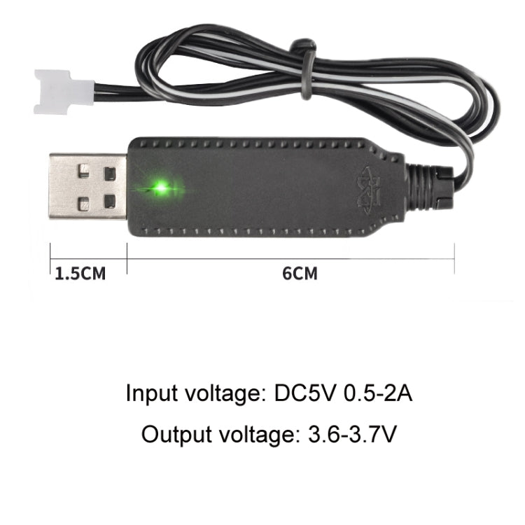 สายชาร์จเครื่องบินสี่แกนชิปอัจฉริยะ USB 3.7V x 2