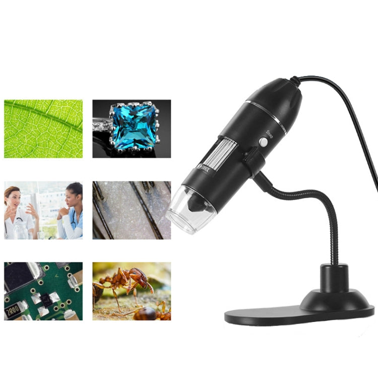 กล้องจุลทรรศน์ดิจิทัลแบบมือถือ A8 50X-1000X พร้อมขาตั้งสาย USB และไฟ LED, A8 50X-1000X