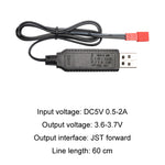 สายชาร์จปลั๊กแบตเตอรี่ USB ชิปอัจฉริยะ 3.7V พร้อมระบบป้องกัน