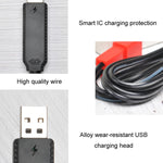 สายชาร์จปลั๊กแบตเตอรี่ USB ชิปอัจฉริยะ 3.7V พร้อมระบบป้องกัน