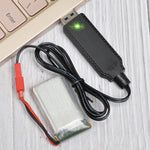 สายชาร์จปลั๊กแบตเตอรี่ USB ชิปอัจฉริยะ 3.7V พร้อมระบบป้องกัน