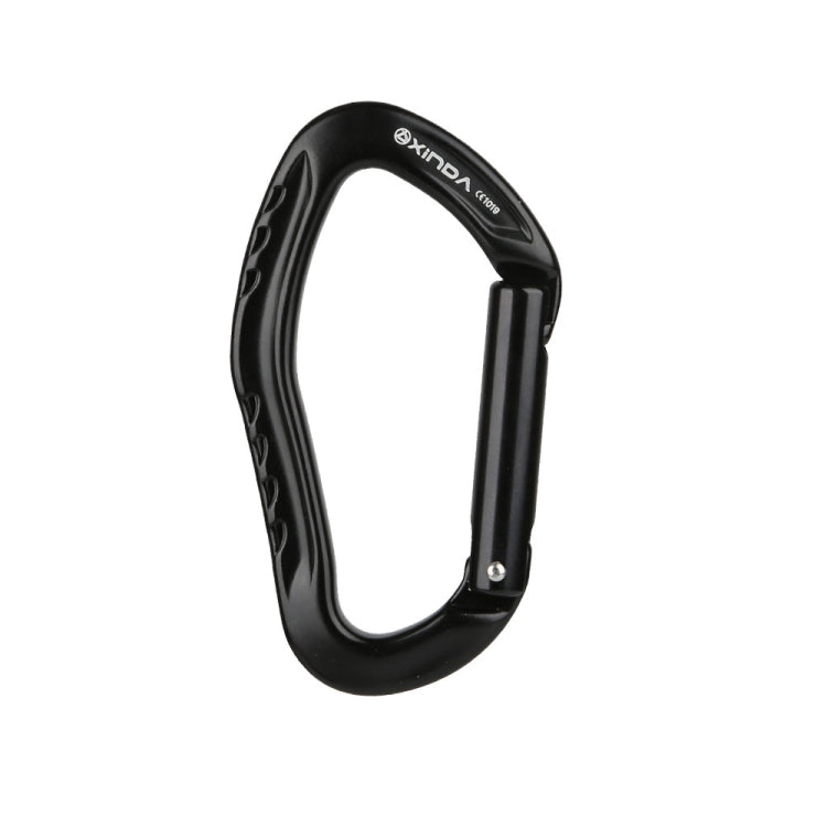 XINDA  22KN Rock Climbing  Straight Quickdraw Spring-loaded Gate Buckle Aluminum Carabiner, XD-8126 (Orange), XD-8126 (Silver), XD-8126 (Blue), XD-8126 (Black), XD-8126 (Red)