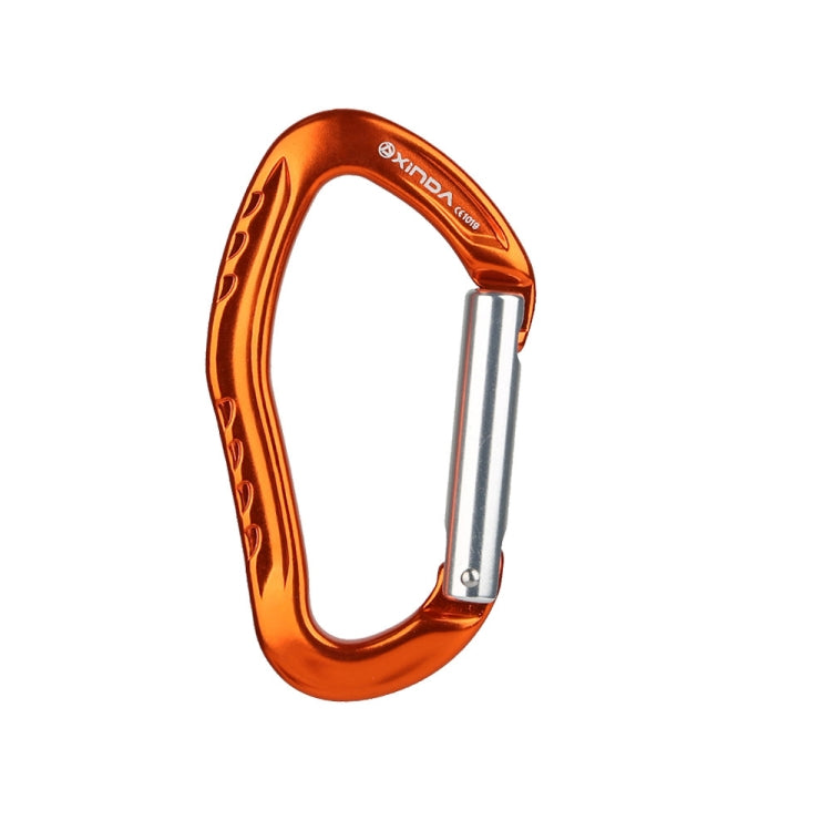 XINDA  22KN Rock Climbing  Straight Quickdraw Spring-loaded Gate Buckle Aluminum Carabiner, XD-8126 (Orange), XD-8126 (Silver), XD-8126 (Blue), XD-8126 (Black), XD-8126 (Red)