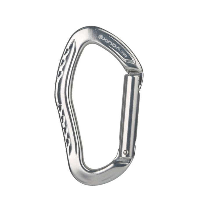 XINDA  22KN Rock Climbing  Straight Quickdraw Spring-loaded Gate Buckle Aluminum Carabiner, XD-8126 (Orange), XD-8126 (Silver), XD-8126 (Blue), XD-8126 (Black), XD-8126 (Red)