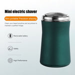 เครื่องโกนหนวดไฟฟ้าขนาดพกพา ล้างน้ำได้ ชาร์จ USB สำหรับผู้ชาย สีดำพกพา สีเขียวพกพา