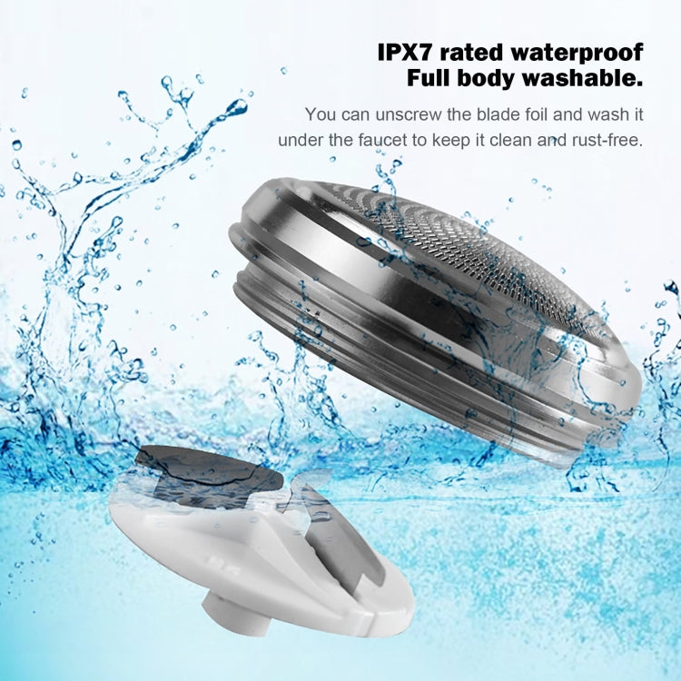 เครื่องโกนหนวดไฟฟ้าขนาดพกพา ล้างน้ำได้ ชาร์จ USB สำหรับผู้ชาย สีดำพกพา สีเขียวพกพา