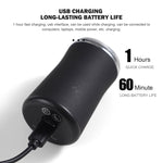 เครื่องโกนหนวดไฟฟ้าขนาดพกพา ล้างน้ำได้ ชาร์จ USB สำหรับผู้ชาย สีดำพกพา สีเขียวพกพา