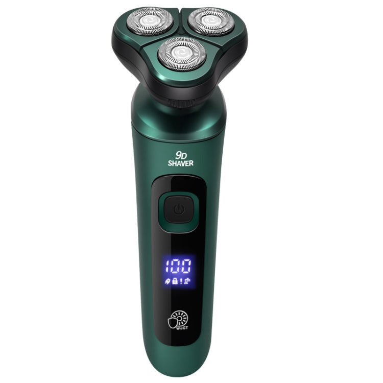 เครื่องโกนหนวดไฟฟ้าอัจฉริยะ จอแสดงผลดิจิทัล LCD มีหัวโกน 3 หัว ชาร์จ USB รุ่นมาตรฐาน 3 ใน 1, 4 ใน 1