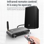 เครื่องรับส่งเสียงบลูทูธ 5.1 พร้อมไฟเบอร์ออปติก โคแอกเชียล USB และรีโมทคอนโทรล รุ่น A05