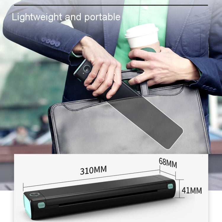 เครื่องพิมพ์ความร้อนแบบพกพาไร้สาย Bluetooth M08F รุ่นสีดำเขียว ขนาด A4 รุ่นสีดำ ขนาด A4 รุ่นสีขาว ขนาด A4 รุ่นสีขาวส้ม ขนาด A4 รุ่นสีเขียว ขนาด A4 รุ่นสีชมพู ขนาด A4 รุ่นสีเทา ขนาด A4 รุ่นสีเงิน ขนาด A4 รุ่นสีดำเขียว ขนาด Letter
