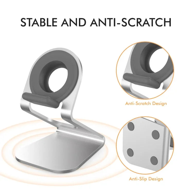 ฐานตั้งอะลูมิเนียมอัลลอยด์ AhaStyle ST03 สำหรับ Apple Watch Series, ST03 (สีเงิน)