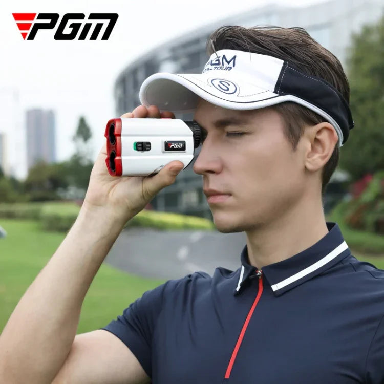 PGM JQ015 เครื่องวัดระยะเลเซอร์กอล์ฟกันน้ำ IP54 กล้องโทรทรรศน์, ระยะวัด: 400m, ระยะวัด: 600m (สีขาว)