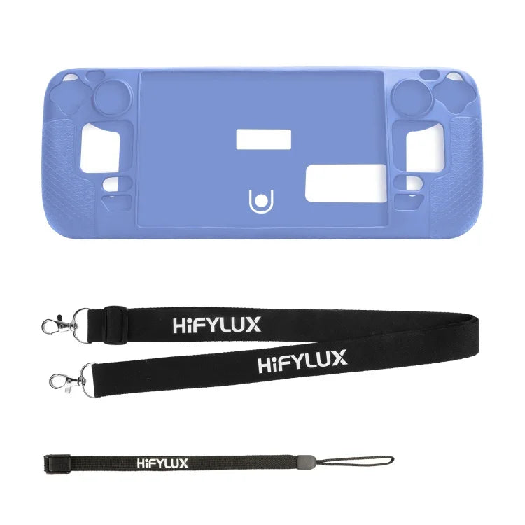 สำหรับเคสซิลิโคนเครื่องเล่นเกม Steam Deck Hifylux ST-PF14 ป้องกันรอยขีดข่วน กันลื่น พร้อมสายคล้องมือ เคสซิลิโคนสีน้ำเงิน เคสซิลิโคนสีแดง