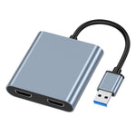 USB 3.0 เป็น HDMI คู่, USB, USB-C / Type-C ตัวแปลงความละเอียดสูง 4K ขยายหน้าจอ USB เดียวกัน, USB 3.0 เป็น HDMI คู่