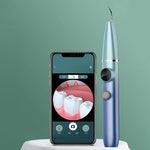 FY-B700 เครื่องขูดหินปูนอัลตราโซนิกแบบมองเห็นได้ เครื่องลบรอยคราบฟัน เครื่องมือความงามทันตกรรม สีน้ำเงินไล่เฉด สีแดงน้ำเงินไล่เฉด