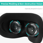 สำหรับ Oculus Quest 2 Hifylux Q2-QF11 กรอบเลนส์สายตาสั้นแบบอะซิริกแอสเฟอริกคู่สำหรับแว่นตา VR