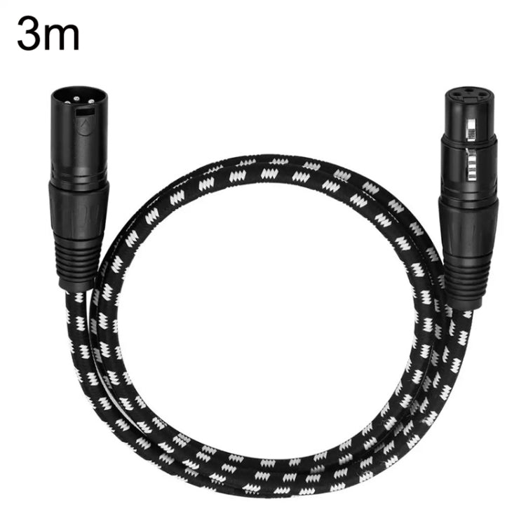 สายเสียง Canon แบบตัวผู้เป็นตัวเมีย สำหรับไมโครโฟน เพาเวอร์แอมพลิฟายเออร์ XLR, KN006 ความยาว 1m, 1.5m, 2m, 3m, 5m, 10m, 15m, 20m