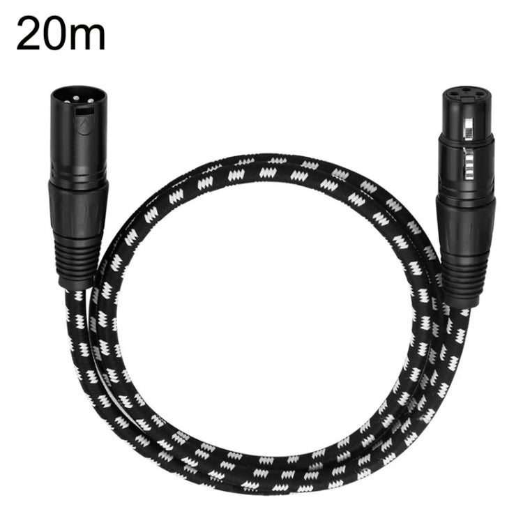 สายเสียง Canon แบบตัวผู้เป็นตัวเมีย สำหรับไมโครโฟน เพาเวอร์แอมพลิฟายเออร์ XLR, KN006 ความยาว 1m, 1.5m, 2m, 3m, 5m, 10m, 15m, 20m