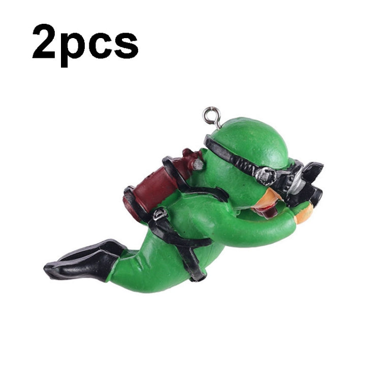 2pcs Fish Tank Diver Aquarium Ornaments Aquascape Decorations, Regular Black, Regular Pink, Regular Green, With Camera Blue, With Camera Black, With Camera Pink, With Camera Green, With Camera Orange, Regular Blue, Regular Orange