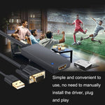 สายแปลง HD55Y VGA เป็น HDMI พร้อม USB และแหล่งจ่ายไฟ, VGA+USB เป็น HDMI ความละเอียด HD 1080P