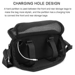 Universal Bluetooth Speaker Messenger Bag Chest Bag Handbag For JBL Flip Series/UE BOOM 3/Beats Pill Etc, Blue, Black