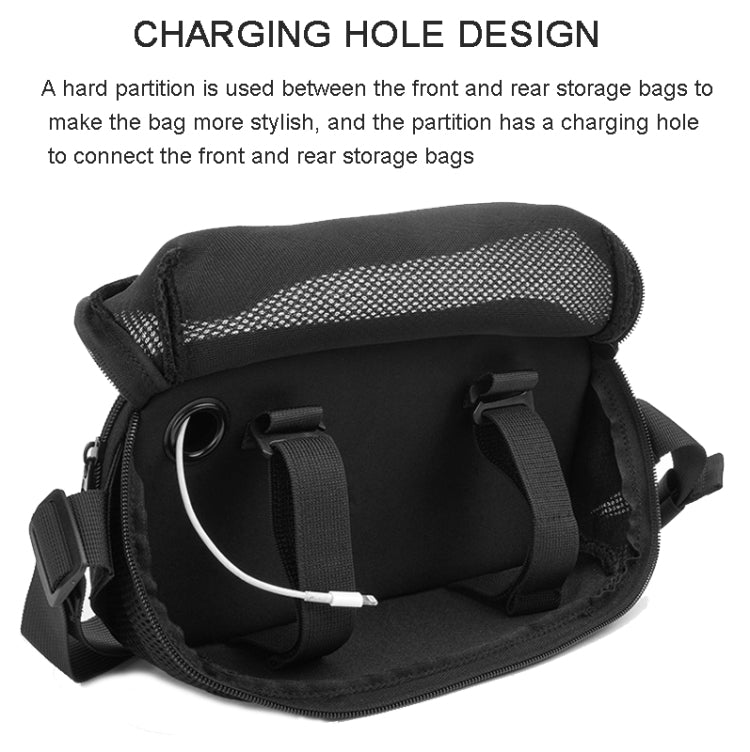 Universal Bluetooth Speaker Messenger Bag Chest Bag Handbag For JBL Flip Series/UE BOOM 3/Beats Pill Etc, Blue, Black
