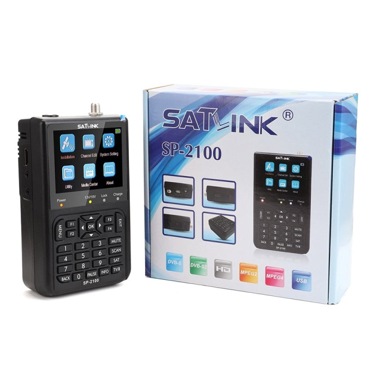 เครื่องวัดดาวเทียมแบบมือถือ SATLINK SP-2100 HD Finder Meter รุ่น SP-2100