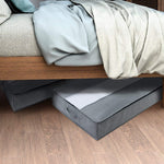 Non-Woven Quilt Storage Bag Home Dustproof Finishing Bag Moving Packing Bag 100 x 50 x 15cm, Light Gray, Deep Gray, Black