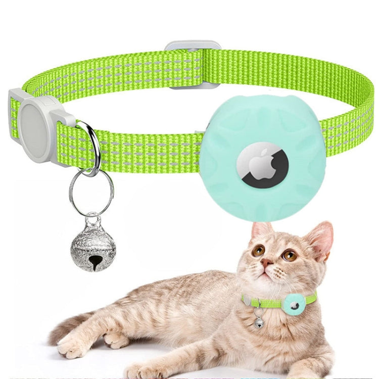 เคสซิลิโคนสำหรับติดตาม AirTag รุ่นที่ 2 / รุ่นที่ 1 พร้อมปลอกคอสัตว์เลี้ยงสะท้อนแสงและกระดิ่ง