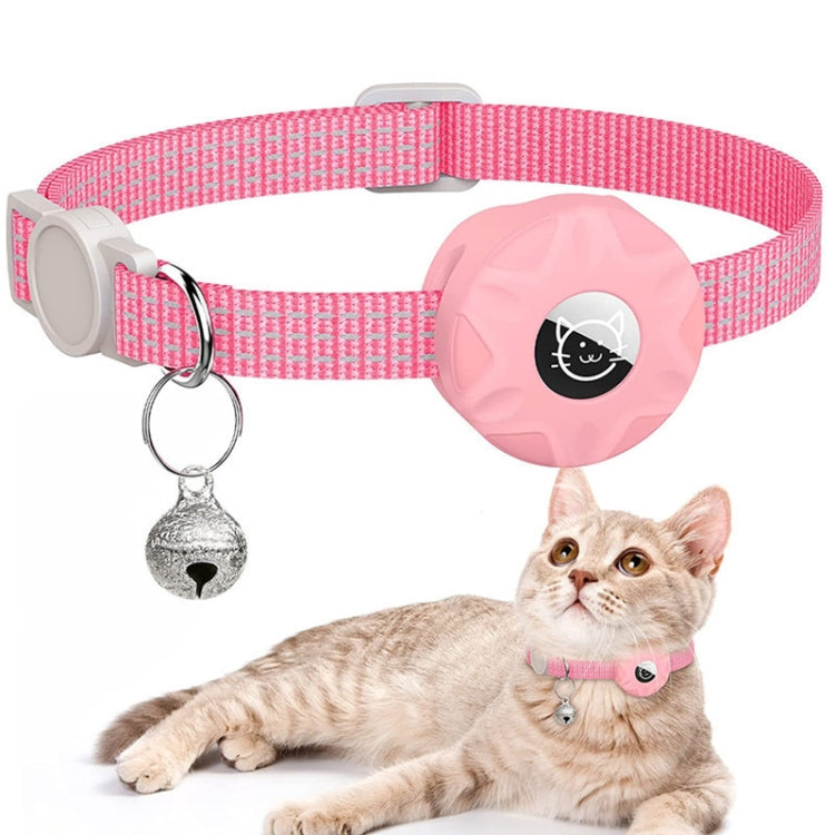 เคสซิลิโคนสำหรับติดตาม AirTag รุ่นที่ 2 / รุ่นที่ 1 พร้อมปลอกคอสัตว์เลี้ยงสะท้อนแสงและกระดิ่ง