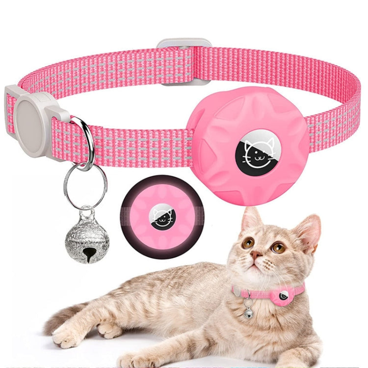 เคสซิลิโคนสำหรับติดตาม AirTag รุ่นที่ 2 / รุ่นที่ 1 พร้อมปลอกคอสัตว์เลี้ยงสะท้อนแสงและกระดิ่ง