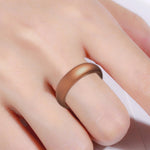 แหวนซิลิโคนกว้าง 5.7 มม. รุ่น SH100 แหวนคู่ประกาย No.8, No.9, No.10