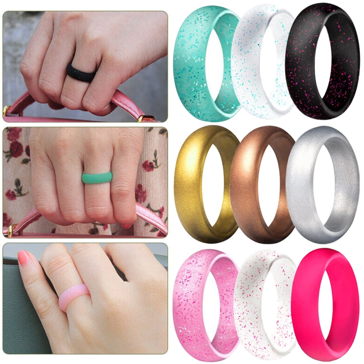แหวนซิลิโคนกว้าง 5.7 มม. รุ่น SH100 แหวนคู่ประกาย No.4, No.5, No.6, No.7