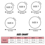 แหวนซิลิโคนกว้าง 5.7 มม. รุ่น SH100 แหวนคู่ประกาย No.8, No.9, No.10