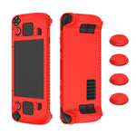เคสซิลิโคนอ่อนสำหรับปกป้องจอยสติ๊ก Steam Deck พร้อมฝาครอบปุ่ม 4 ชิ้น, SD001 (สีดำ), SD001 (สีแดง), SD001 (สีน้ำเงินเรืองแสง), SD001 (สีเขียวเรืองแสง)