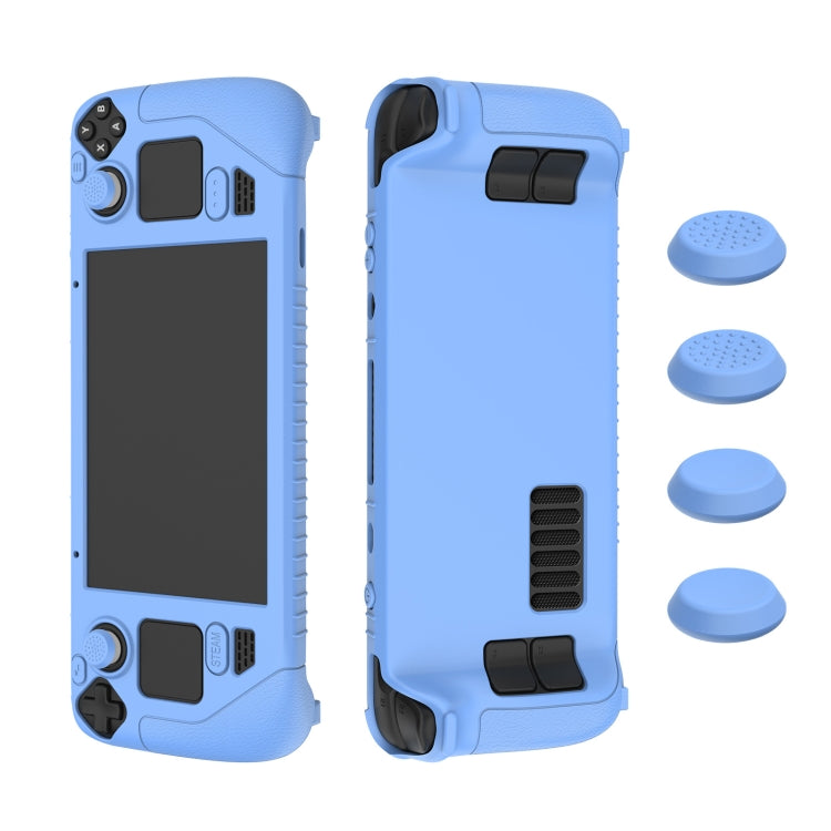 เคสซิลิโคนอ่อนสำหรับปกป้องจอยสติ๊ก Steam Deck พร้อมฝาครอบปุ่ม 4 ชิ้น, SD001 (สีดำ), SD001 (สีแดง), SD001 (สีน้ำเงินเรืองแสง), SD001 (สีเขียวเรืองแสง)
