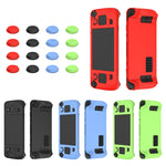 เคสซิลิโคนอ่อนสำหรับปกป้องจอยสติ๊ก Steam Deck พร้อมฝาครอบปุ่ม 4 ชิ้น, SD001 (สีดำ), SD001 (สีแดง), SD001 (สีน้ำเงินเรืองแสง), SD001 (สีเขียวเรืองแสง)